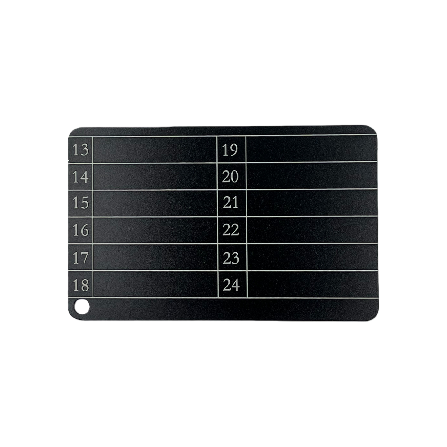 Crypto wallet recovery phrase storage kit aluminum alloy card record device package