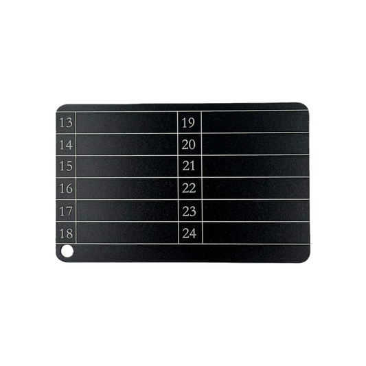 Crypto wallet recovery phrase storage kit aluminum alloy card record device package